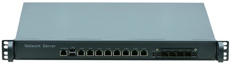 1U360SF Rackmount Firewall appliance fpr 8 * LAN с Оптическим портом поддержка Intel LGA 1150 cpu серии 1 VGA/2 USB2.0