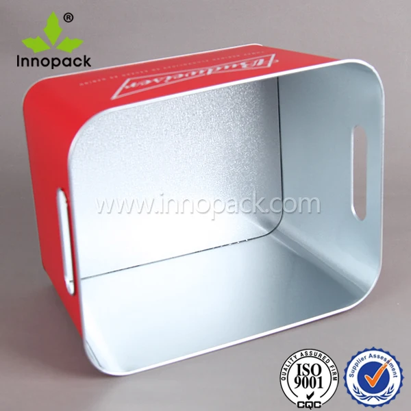 rectangular metal ice bucket wine cooler 10 liter beer bucket