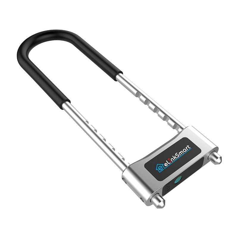 Новый u-образный замок Elinksmart YL-U6 стеклянный дверной замок со сканером отпечатков пальцев