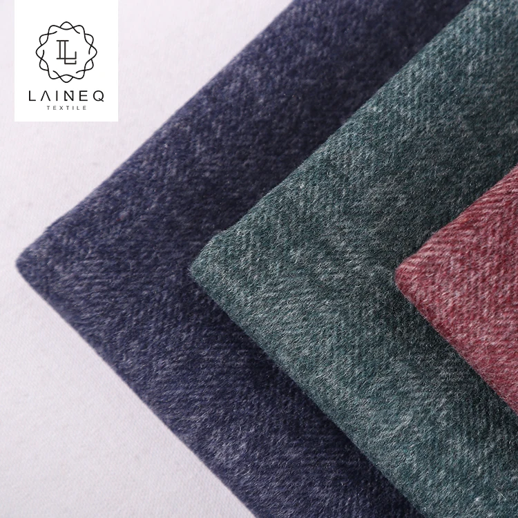STOCK 2019 low price herringbone 50% wool fabric for overcoats
