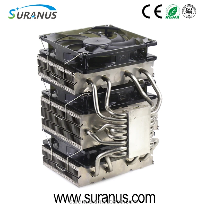 
12v dc Aluminum Heatsink Copper Heatpipes CPU Cooling Cooler Fan 
