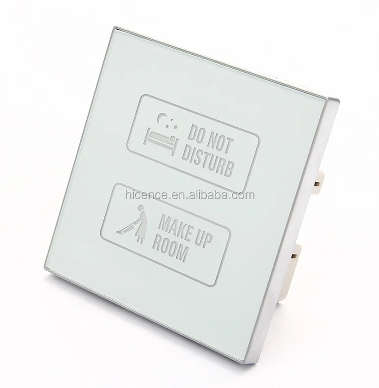 Hotel Touch Sensor Panel DND MUR Room Request Wireless Door Sign with LED