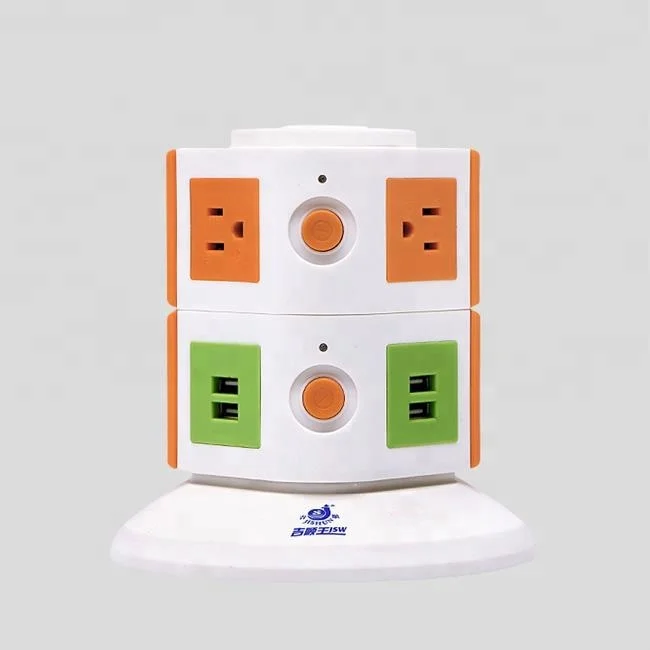 
New design 3 pin switch and multi plug socket 