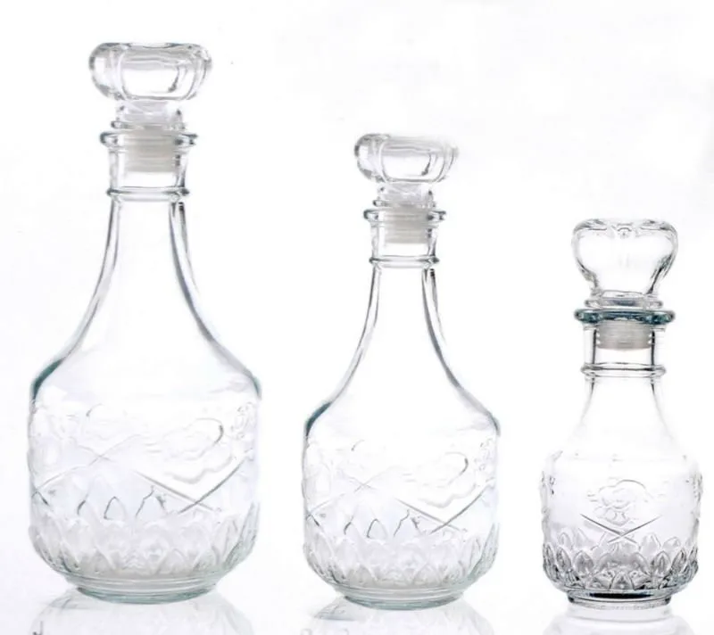 Aeofa Wholesale Clear carafe antique decanter glass bottles for wine