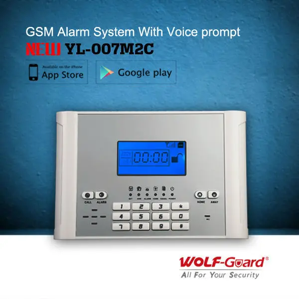 Горячие продажи! Нью-GSM беспроводная охранная сигнализация с ЖК-дисплеем и APP управлением из китая для дома