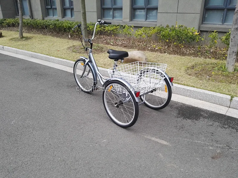 Hot sale adult single speed cheap family tricycle bicycle GW7001