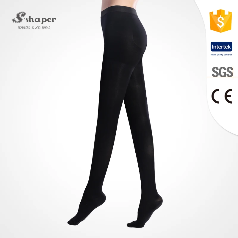 S-SHAPER Totally Lady White Tube Seamless Pantyhose Tights