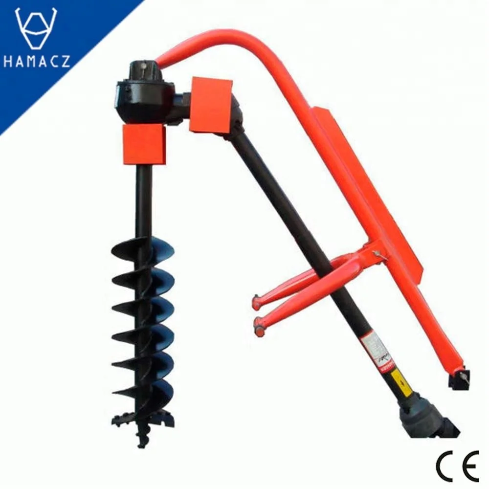 Tractor attached mini soil earth auger post hole digger for tree planting