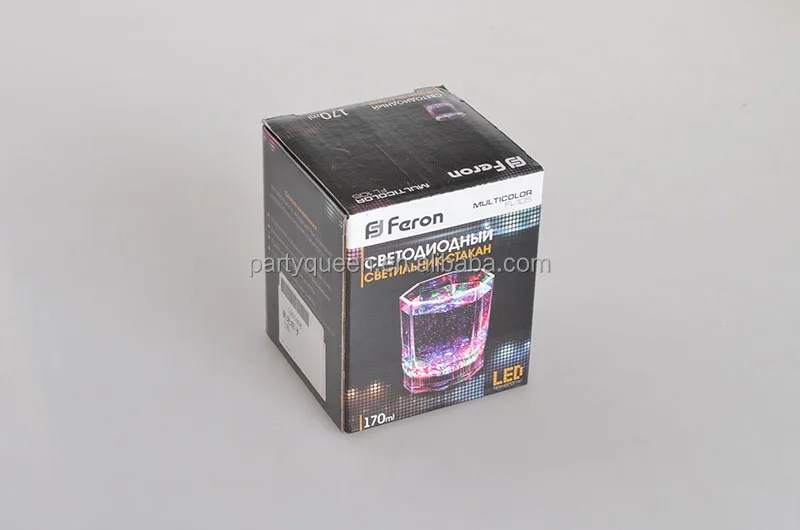LED lighting whiskey wine cup for bar