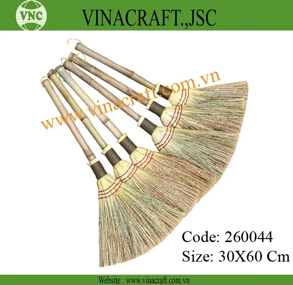 Ecofriendly Wholesale Broom Vietnamese grass broom for home cleaning from Vietnam grass broom for cleaning