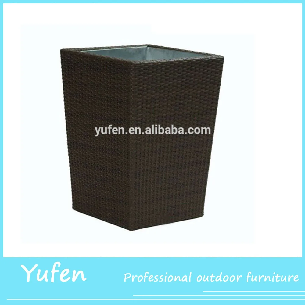 all weather rattan rectangular planter box