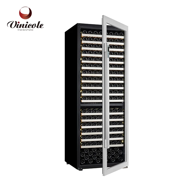 Smart Mirror Door Ice Wine Bottle Cooler Compressor Wine Refrigerator Dual-zone Household 1 YEAR