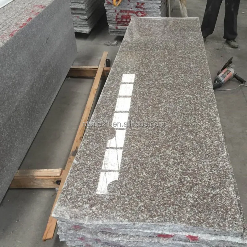 G687 Peach red granite step stones