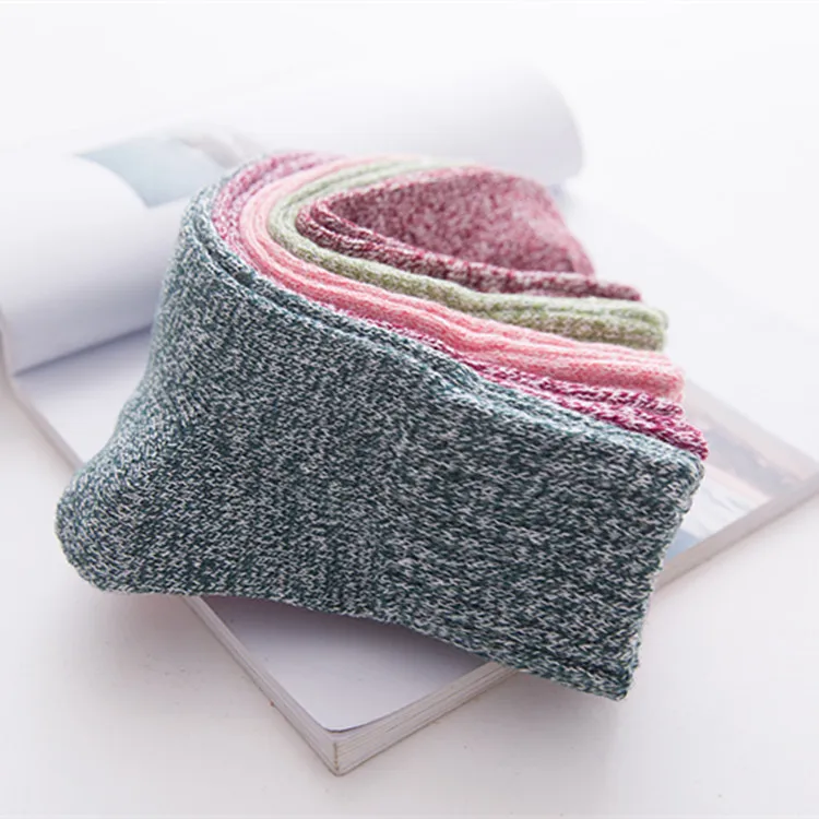 
XZ Fashionable style upscale thick keep warm Lady Rabbit Wool socks inverted Triangle National Wind women socks 