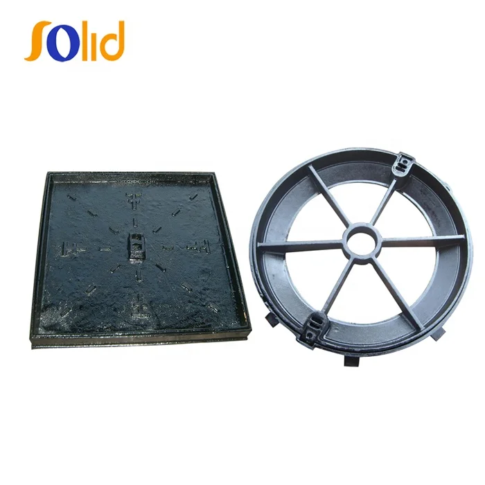 Ductile Iron Recessed DI Ring Round Cement Filled Monitoring Manhole Cover Rings