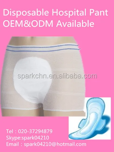 High quality fine mesh incontinence pants for adults for fixation pad