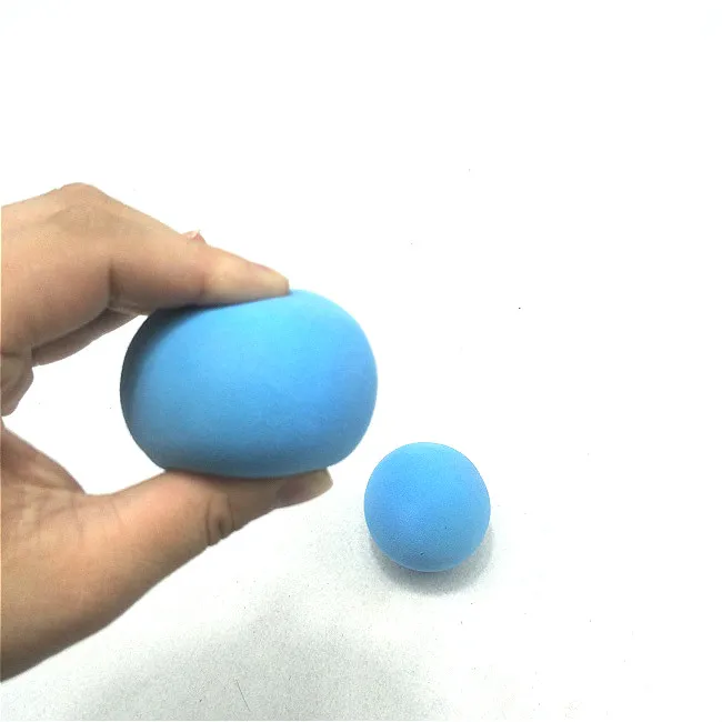 70mm and  60mm diameter in red sky blue color shooting Eva foam ball