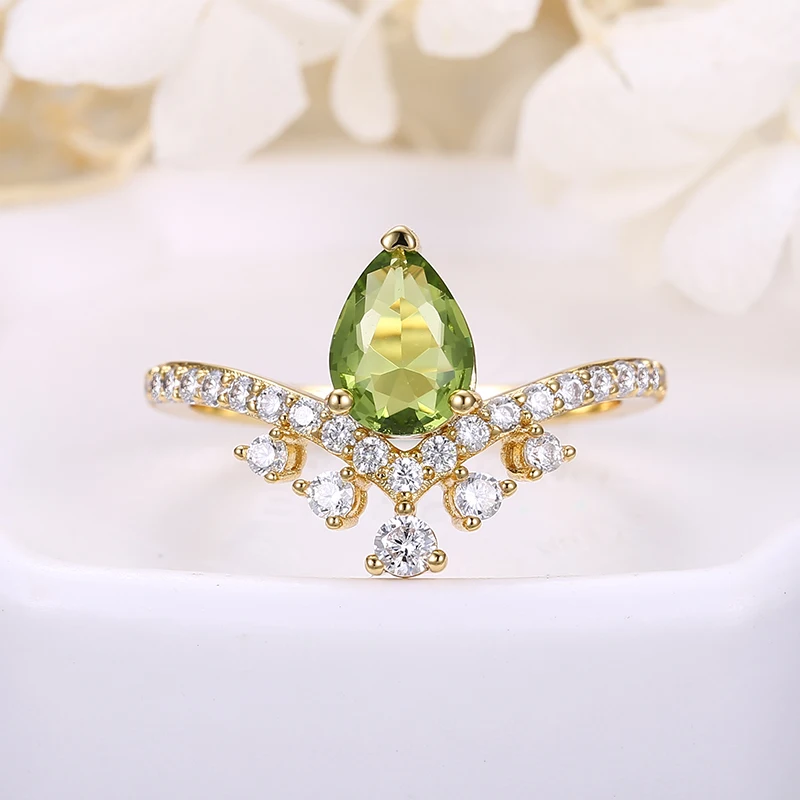 
Sevenajewelry SAR7353 Elegant classic style peart shape zircon copper brass finger ring for ladies 