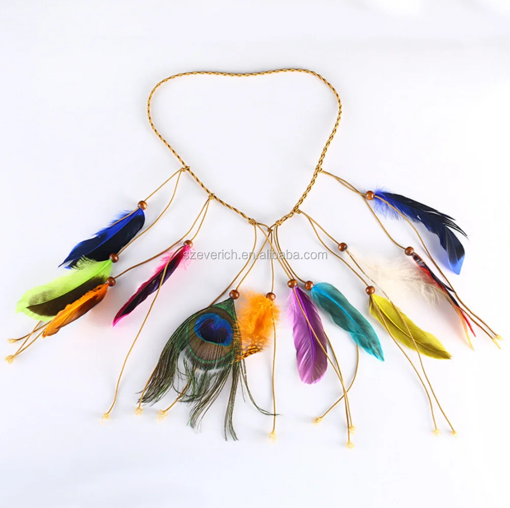 Hair Feather,Green hair accessories