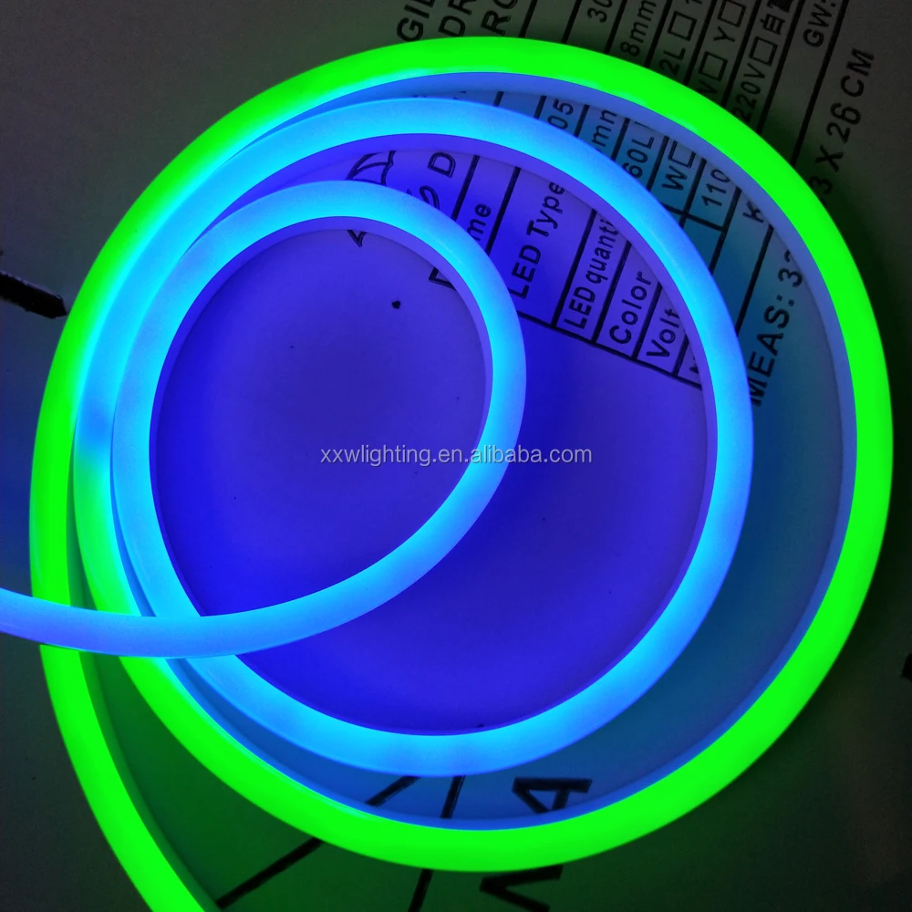 Ultra bright white PVC 220V flexible LED rope light for outdoor decoration