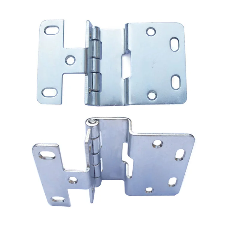 Guangyou factory custom steel material cabinet equipment door bending blue zinc plating steel furniture hinge