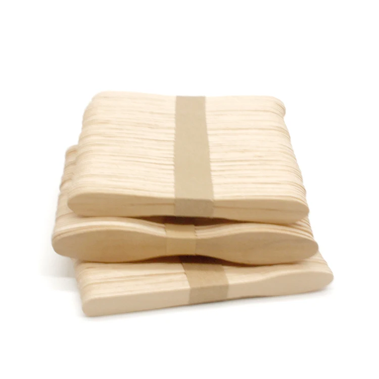 Wooden ice cream spoon/wooden ice cream spoon crafts/wood stick for ice cream