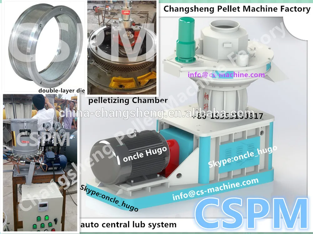 Cs 2015 hot wood pellet mill hot sale wood pellet machine high throughput product