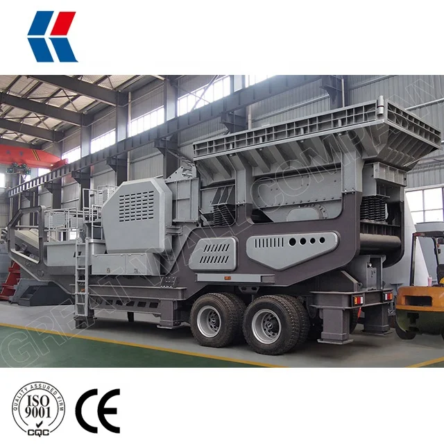 Large 40 - 200 TPH Mobile Rock Crusher, Mobile Rock Crushing Plant