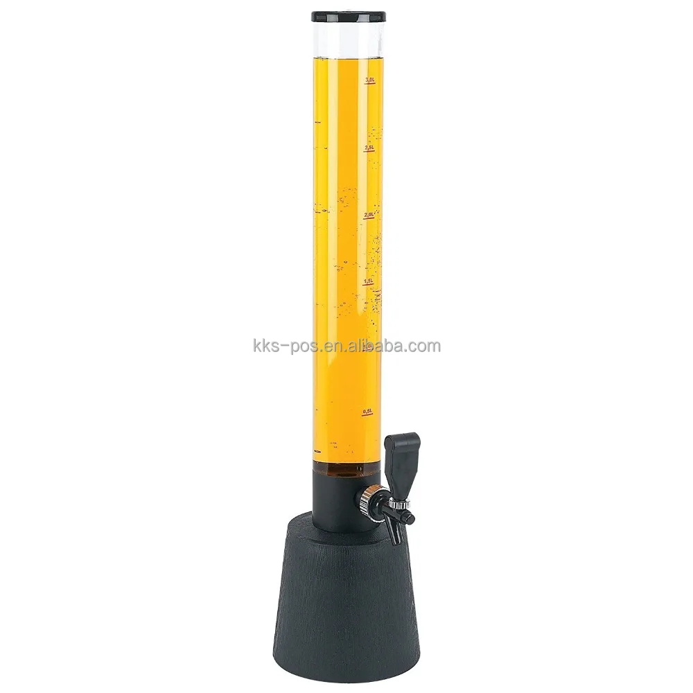 Cheap Promotional Plastic 3L Beer Tower &Beer dispenser for sale