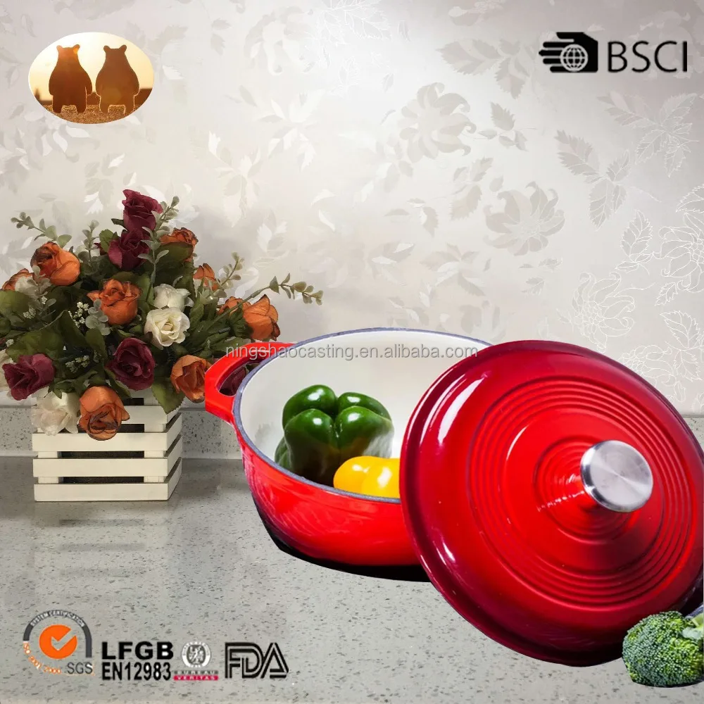 cast iron enamel dutch oven