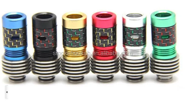 Buy lastest 510 drip tips the best e cigarette box mod rda tank carbon fiber drip tip 510 on sale