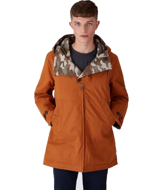 
Wholesale Casual Long Hooded Mens Cotton Jacket With Pockets 