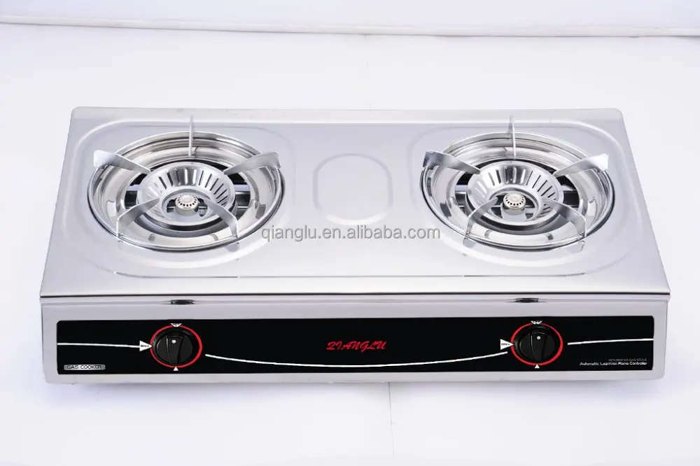 
two burners gas stove,stainless steel body gas cooker 