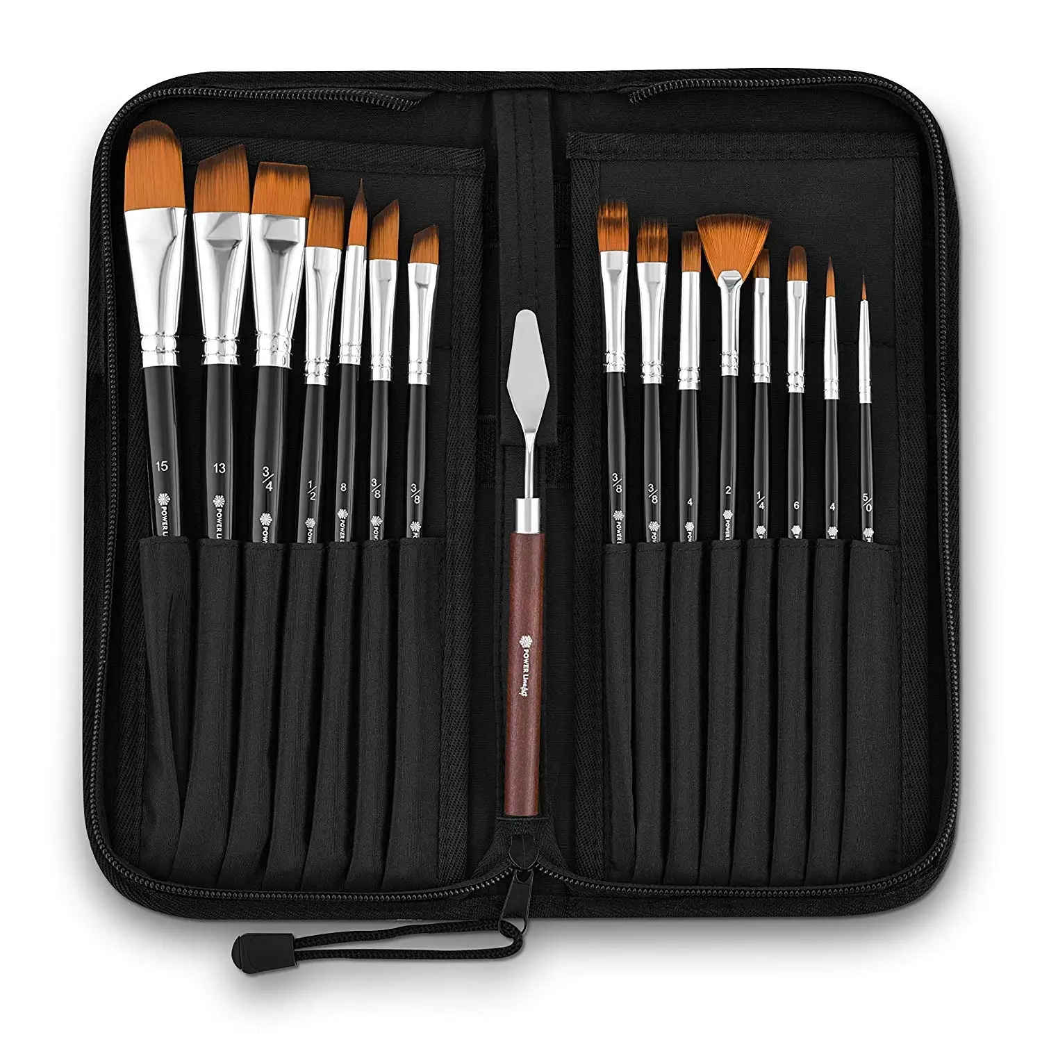
2020 Professional 15pcs Art Supplies Paint Brush Set With A Lightweight Paint Brush Holder 