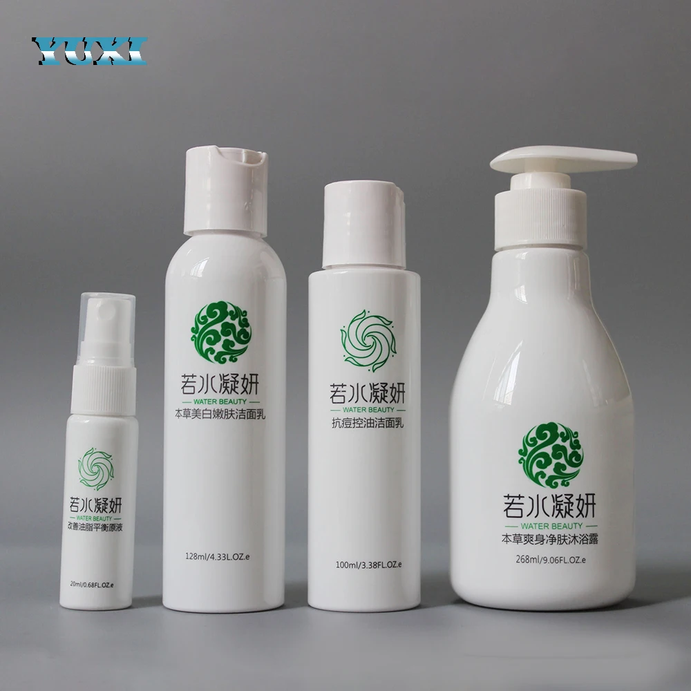 250 ml bpa free biodegradable plastic shower gel bottle