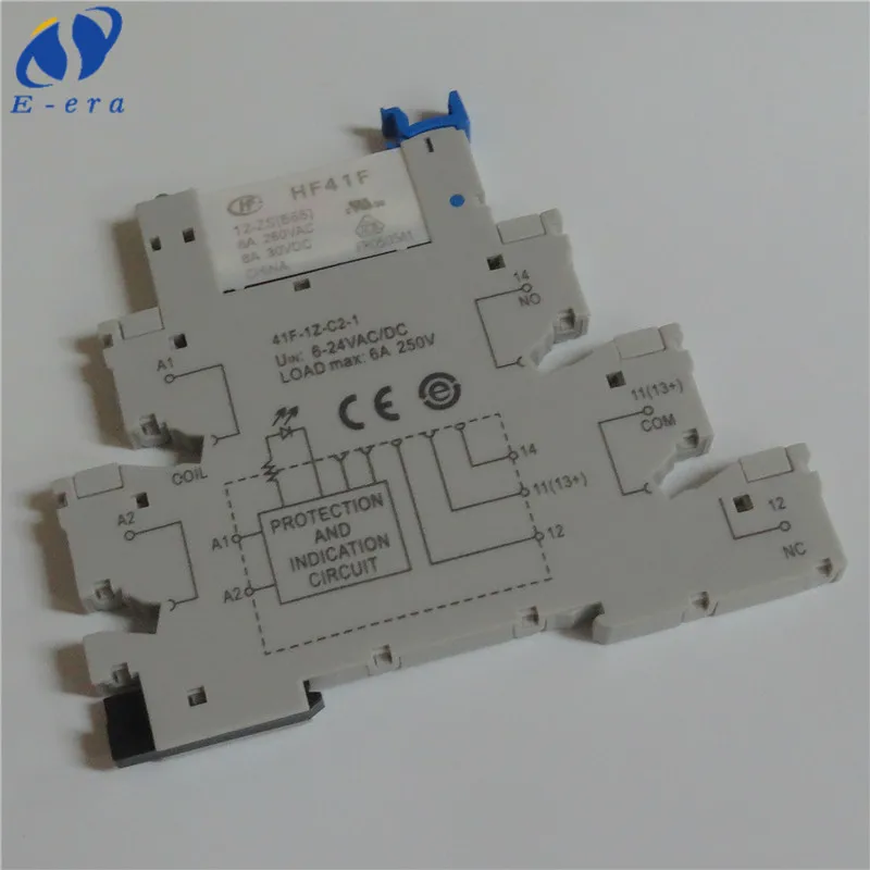  Реле ультратонкий модуль HF41F-012-ZS база 12vdc мини-реле