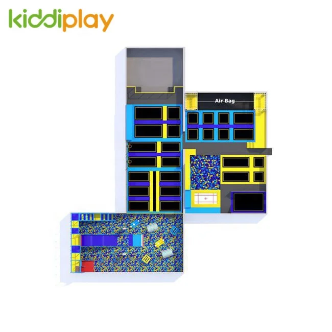 
Modern design trampoline park ninja warrior indoor various game kids foam pit commercial park 