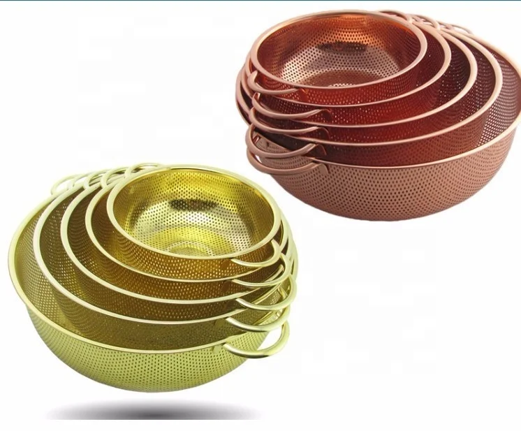 
5-Quart Stainless Steel Sink Fruit Vegetable Wire Mesh Strainer Colander with Handle 