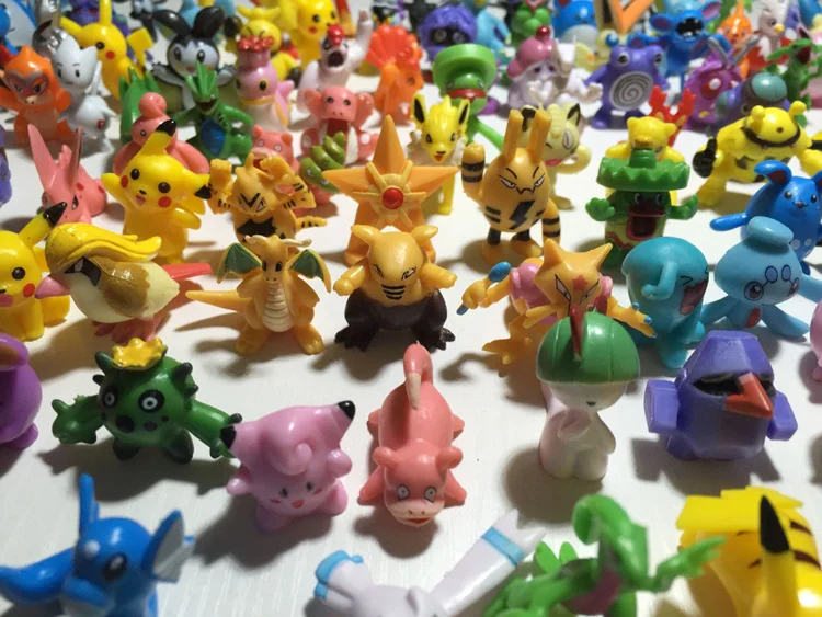 
144 Pcs 2-3cm Cartoon Pokemon Pocket Monster Figure Pokemon PVC figure Toys For Kids 