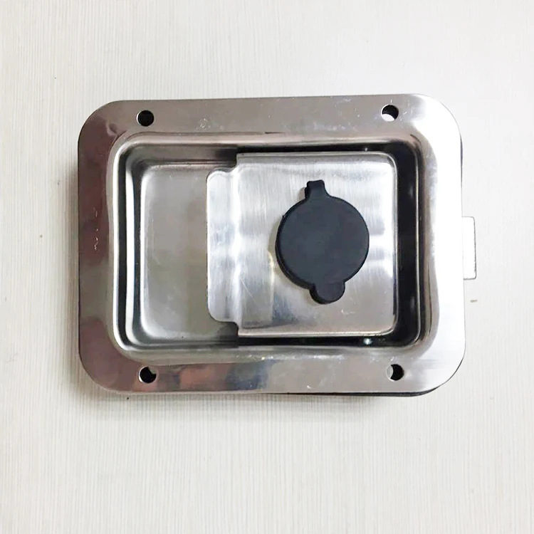 Heavy Duty Truck Door Lock 304 Stainless Steel Tool Box Paddle Lock Latch RV Trailer Door Lock Key Handle