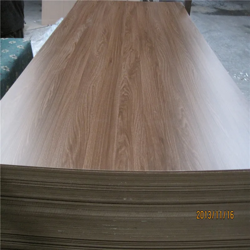 3mm waterproof dark brown melamine board MDF melamine board for interior kitchen cabinet