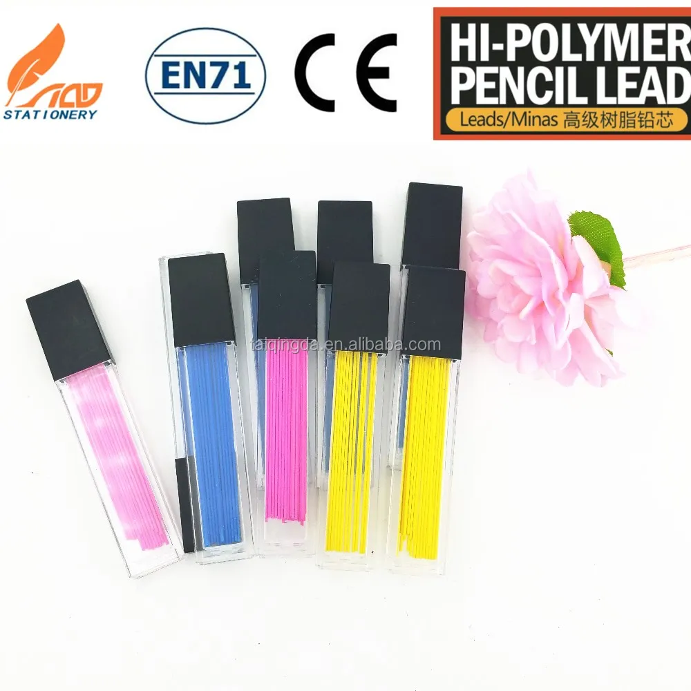 Environmentally friendly color pencil lead write on black paper 0.5/0.7/0.9mm