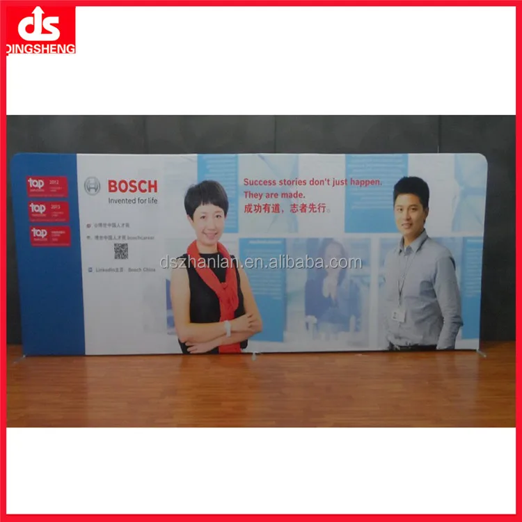 Straight aluminum with tension fabric backdrop stand