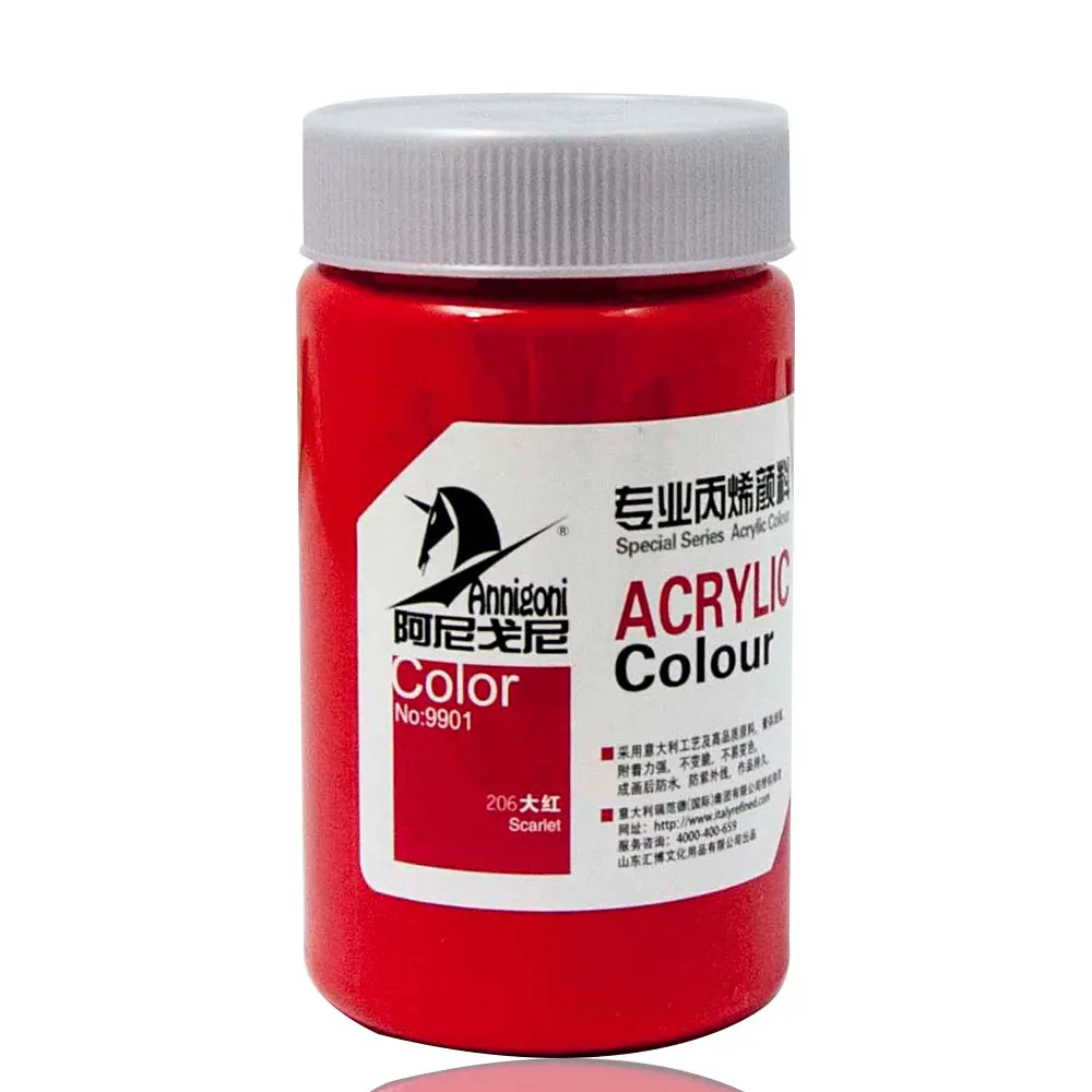 Non Toxic and Rich Pigments 300 ml Acrylic Paint for Beginners on Canvas Wood Fabric Ceramic Crafts