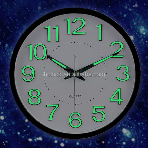 
Пользовательские настенные часы с ярким количеством и стрелками 
