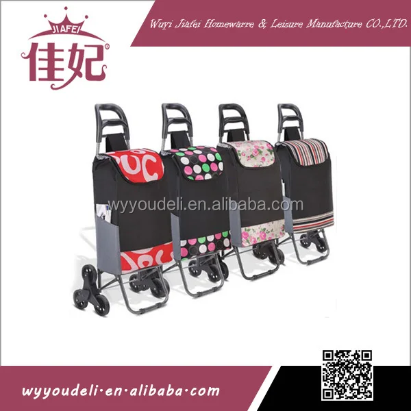 По лестнице складной 6 покупок Колеса Тележка для покупок