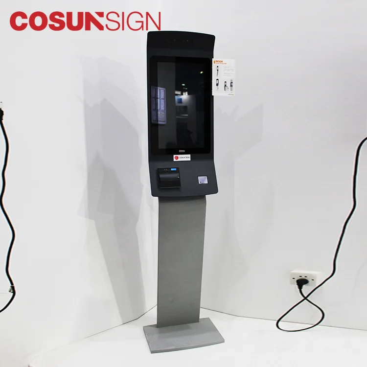 COSUN payment terminal one screen kiosk hotel with touch monitors