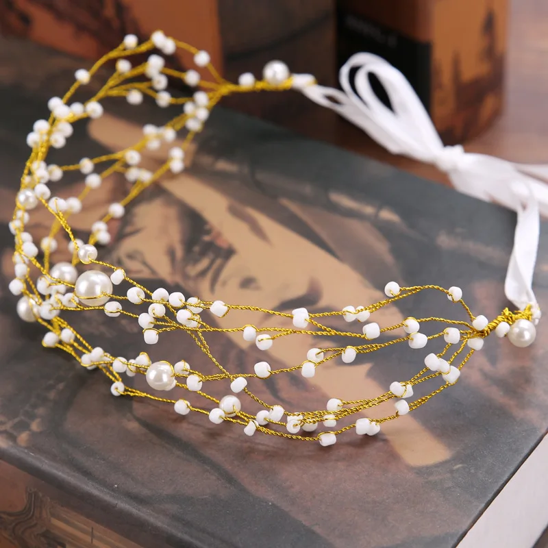 Wholesale Bridal Hair Accessories Boho Head Chains Gold Jewelries Women Head Band