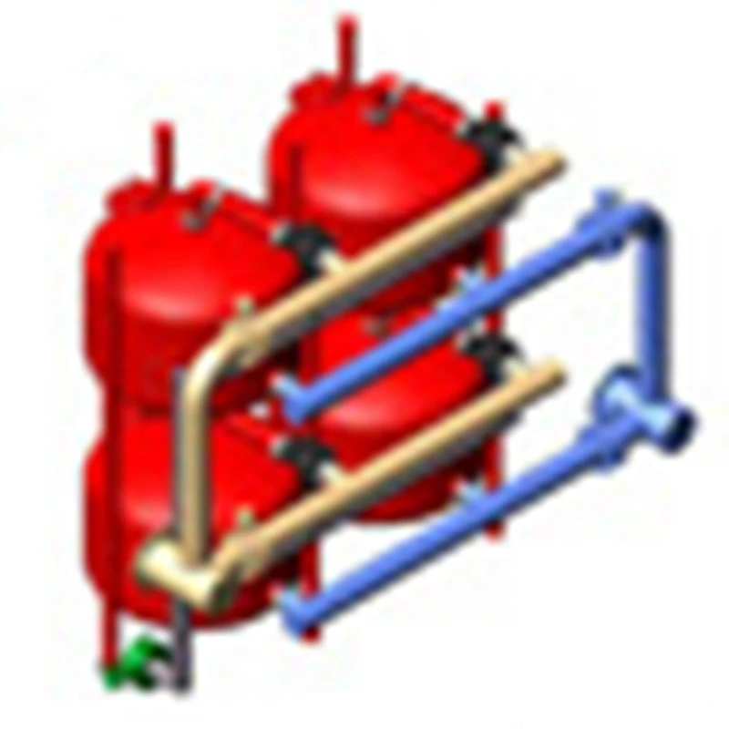 Industrial pressure sand multi-grade filter for water treatment