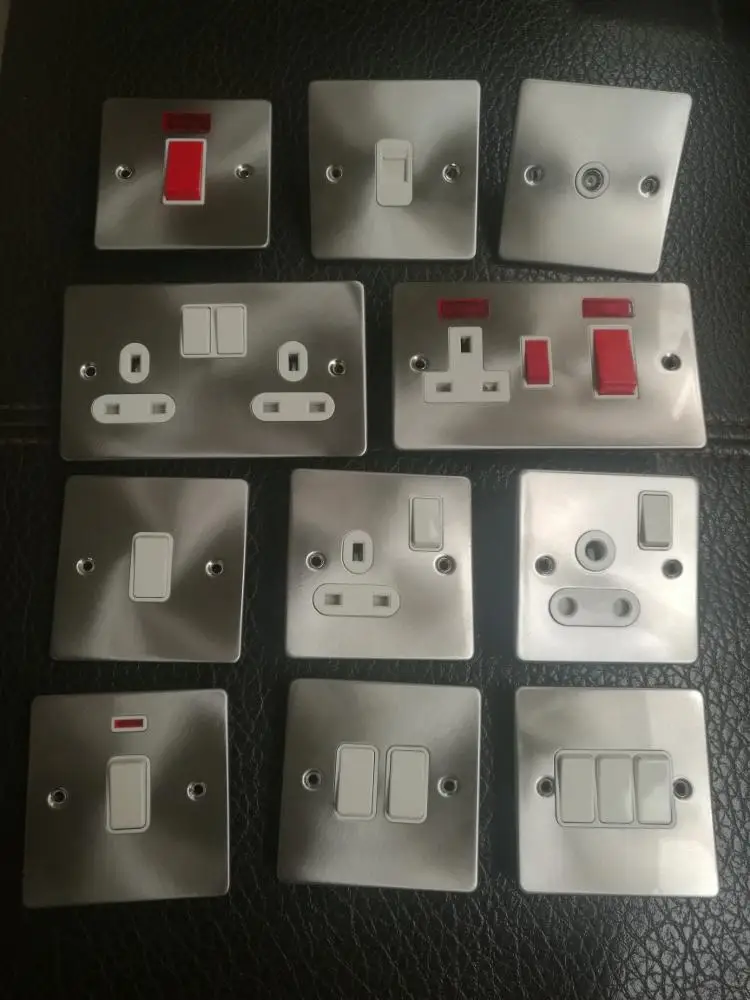 Британского стандарта свет антикварное изделие из металла античная бронза 4 gang позиционный переключатель пути